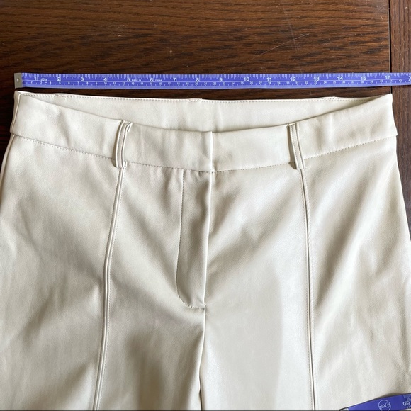7 For All Mankind Faux Leather Cropped Pants - Picture 6 of 7